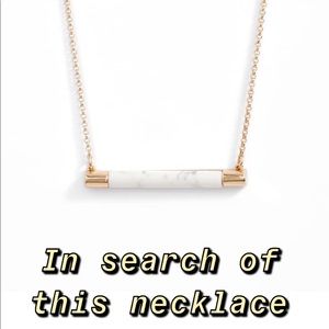 ISO gold and white marble Kate spade necklace